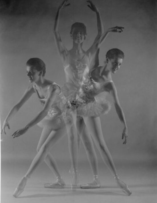Young ballet dancer multiple image Canvas Art - (18 x 24)