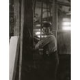 thumbnail image 1 of Young boy running machine in Vermont Marble Co., Centre Rutland, VT Poster Print (18 x 24), 1 of 3