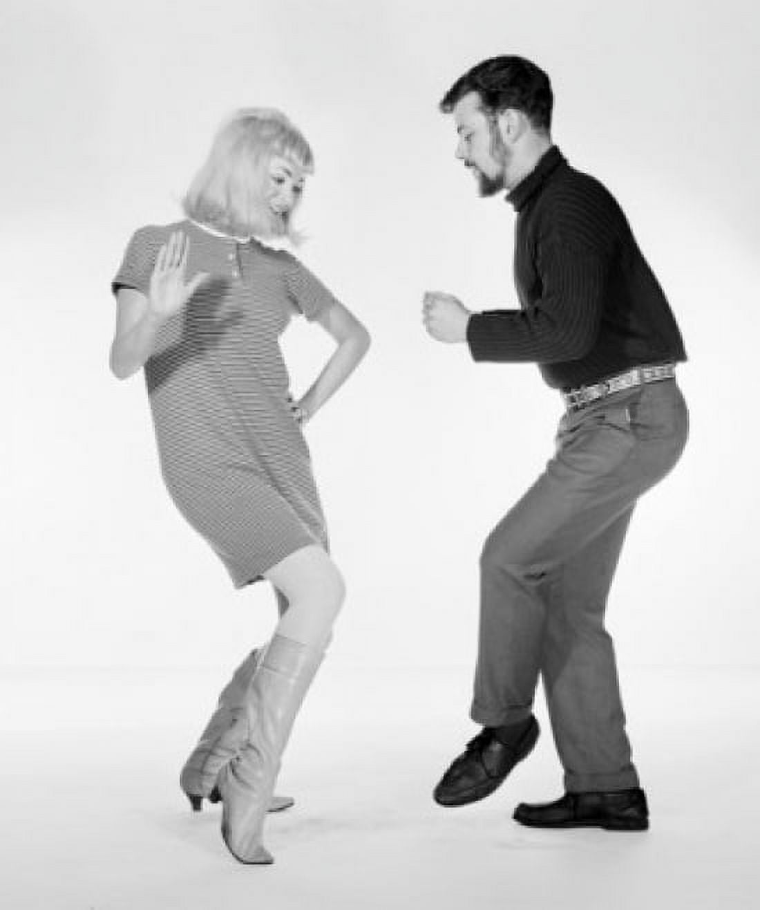 Young couple disco dancing Canvas Art -  (24 x 36)