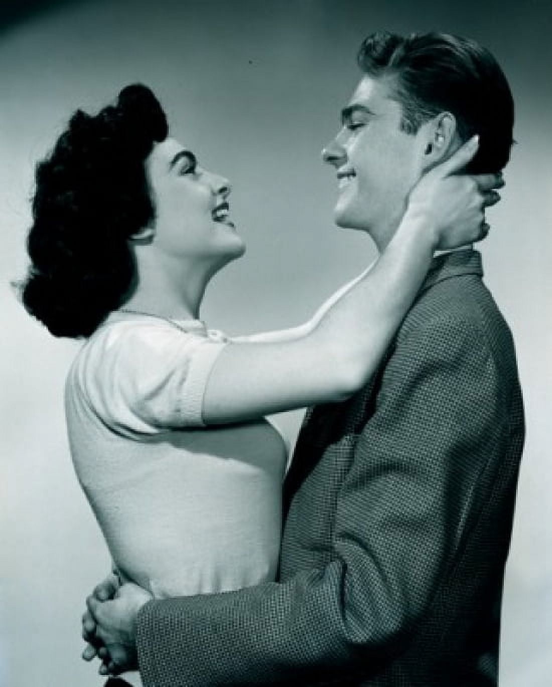 Young couple embracing Canvas Art - (18 x 24)