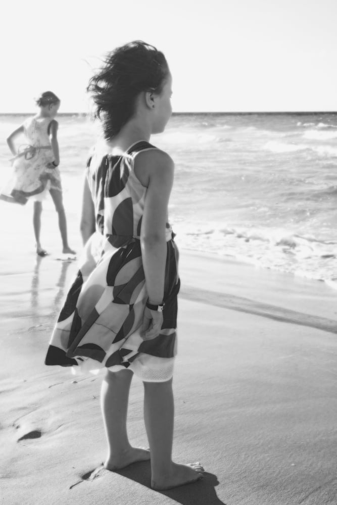 Young girls at the beach Varadero Cuba Canvas Art - David Chapman Design Pics (24 x 38)