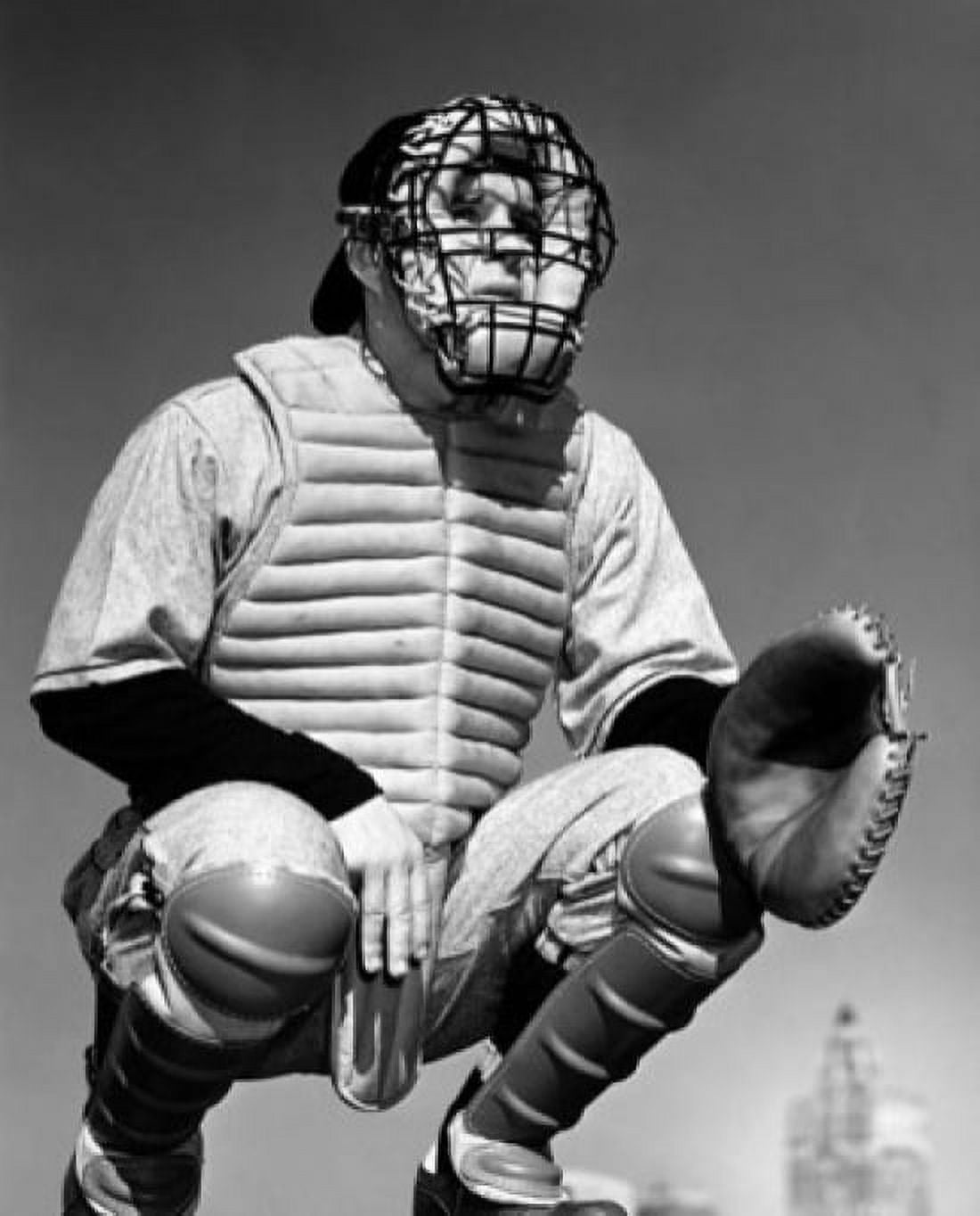 Young man playing baseball Canvas Art - (24 x 36)