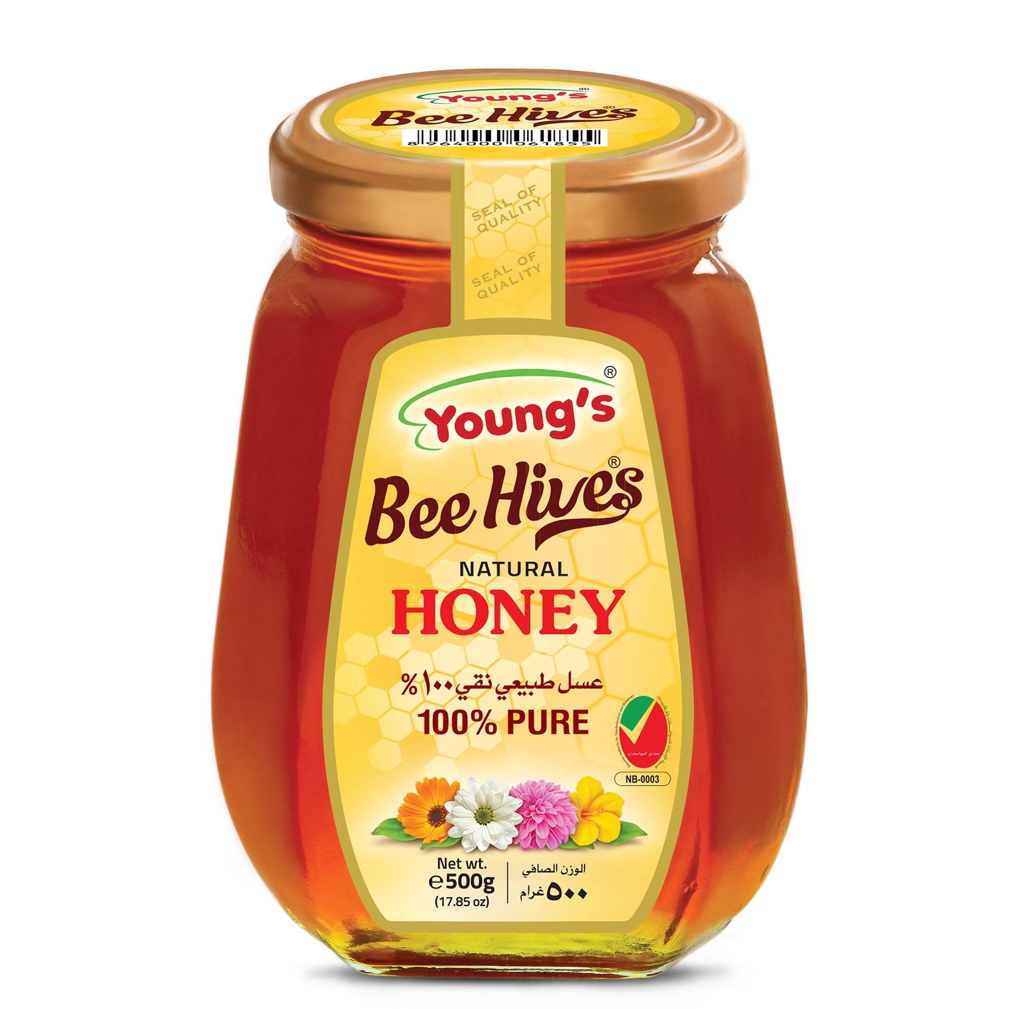 Young's Bee Hives Natural Honey, 500g