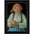 thumbnail image 1 of Young wife keeping apples 20x20 Black Ornate Wood Framed Canvas Art by Nagy, Istvan, 1 of 2