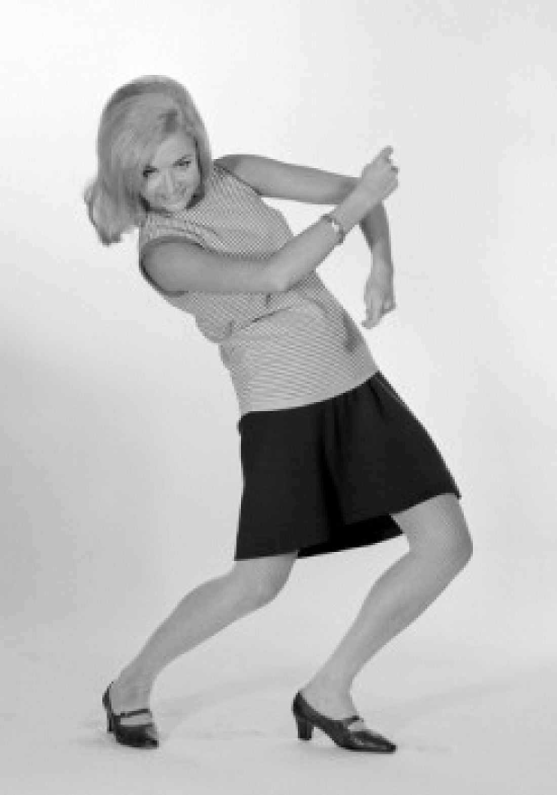 Young woman bouncing Canvas Art - (24 x 36)
