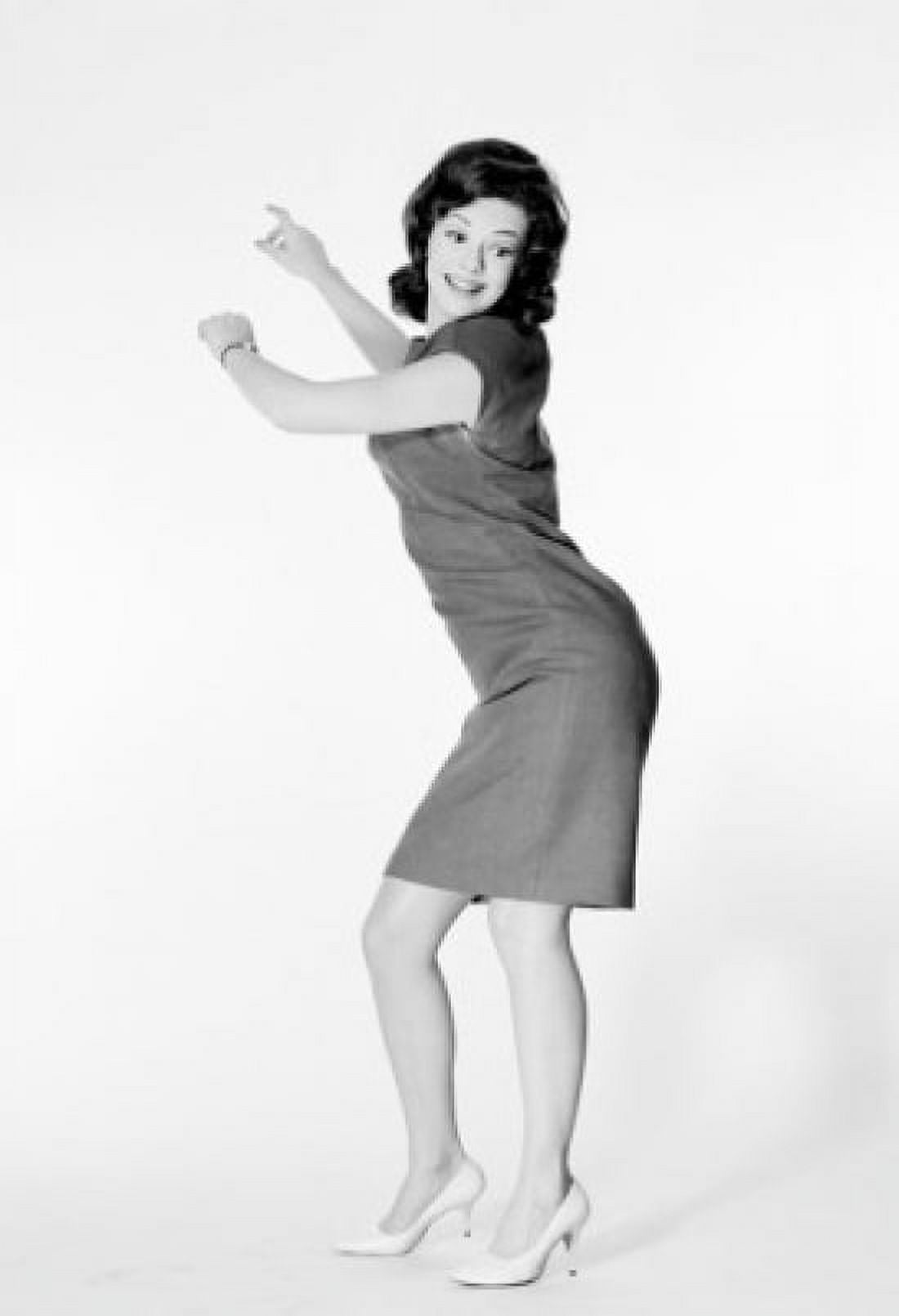 Young woman disco dancing Canvas Art - (24 x 36)