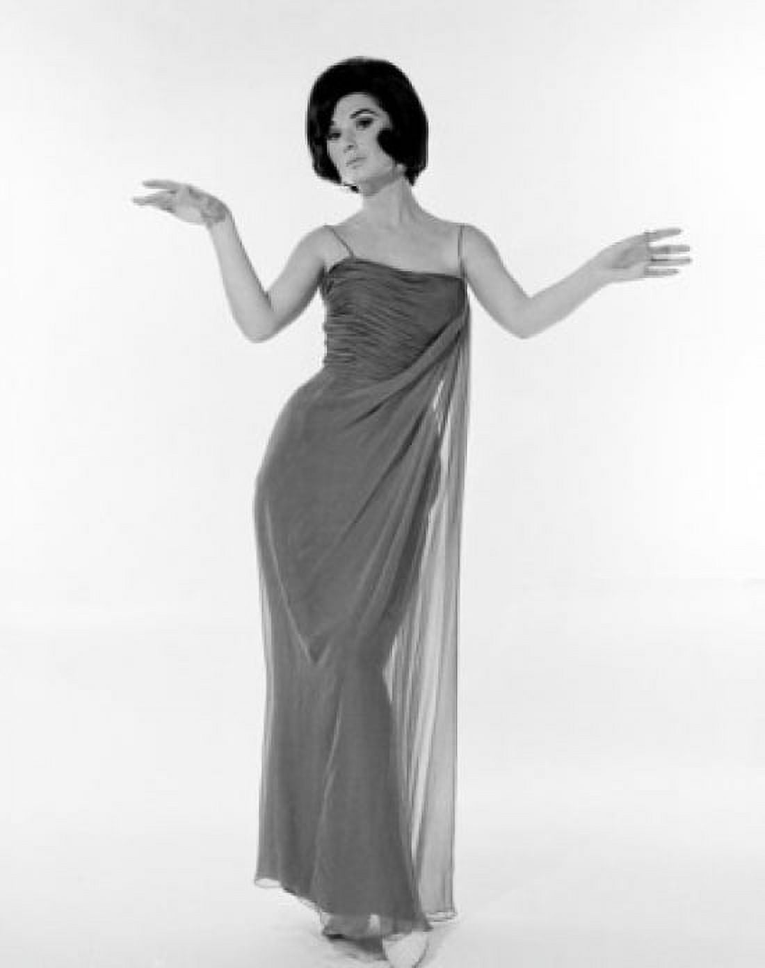 Young woman in evening dress studio shot Canvas Art - (18 x 24)
