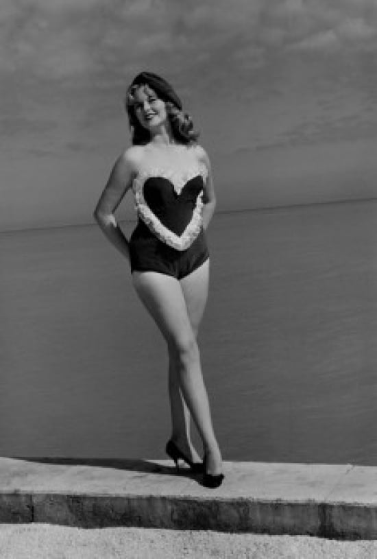 Young woman wearing swimming suit Canvas Art -  (18 x 24)