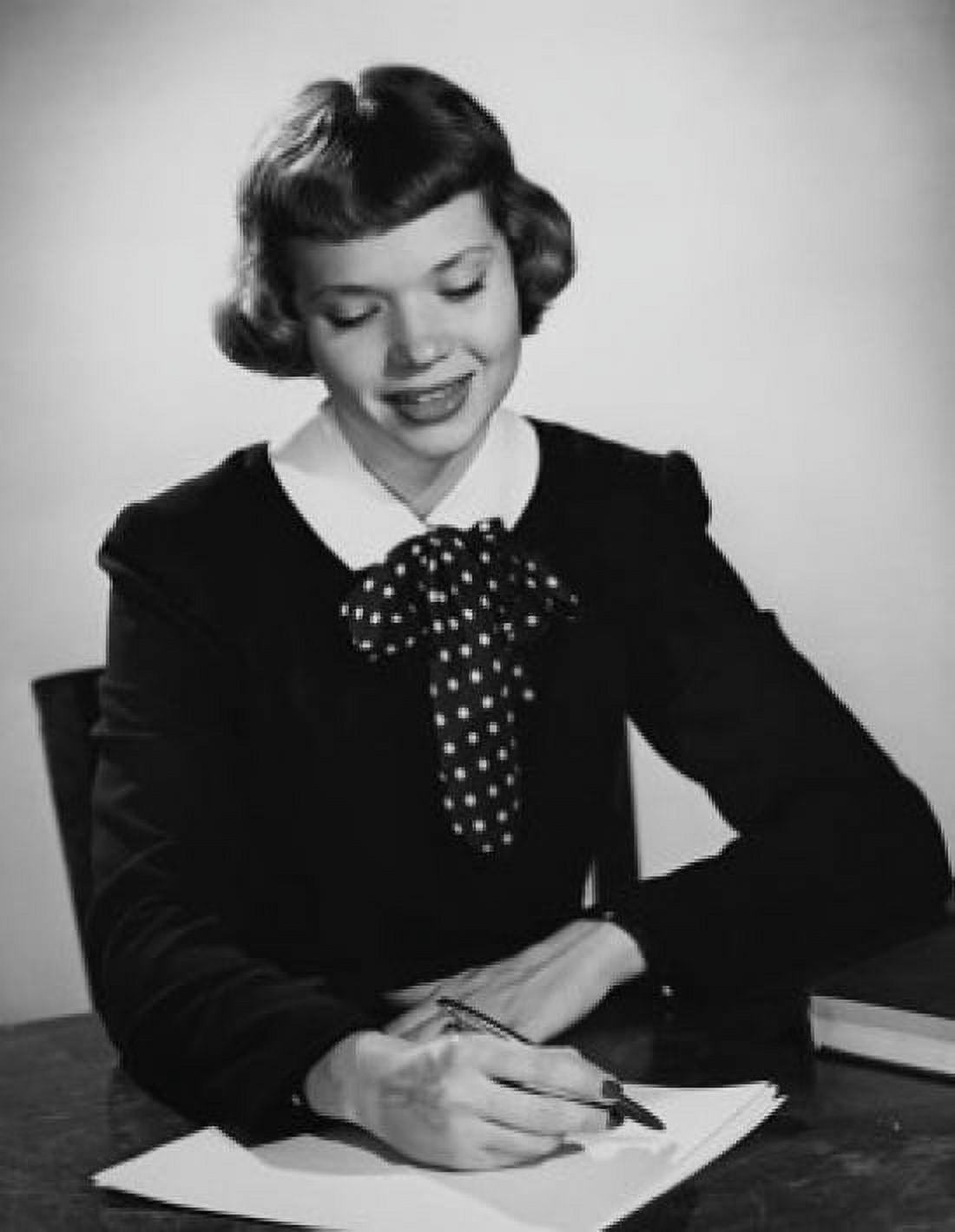 Young woman writing a letter Canvas Art - (24 x 36)