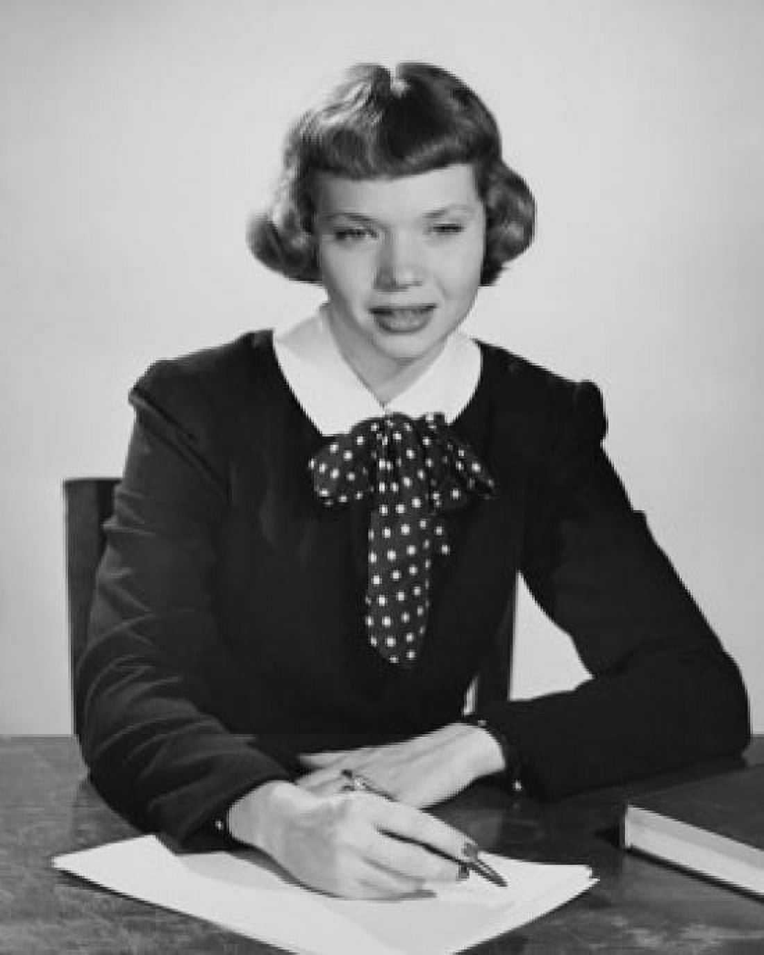 Young woman writing a letter Canvas Art - (24 x 36)