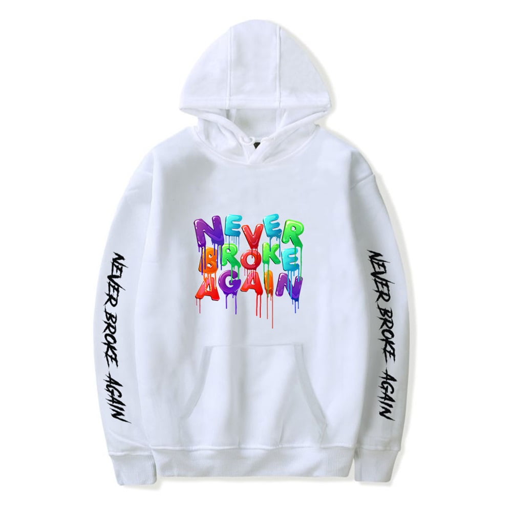 Never broke again shop white hoodie