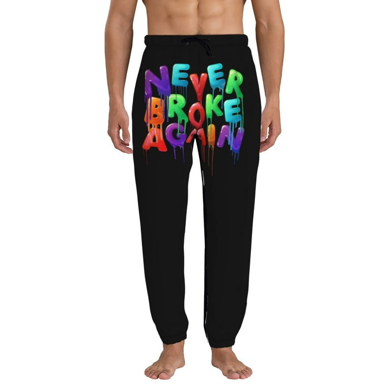 YoungBoy Never Broke Again Symbol Mens Sweatpants Joggers Track Pants Casual Active Sports Trousers With Drawstring And Pockets
