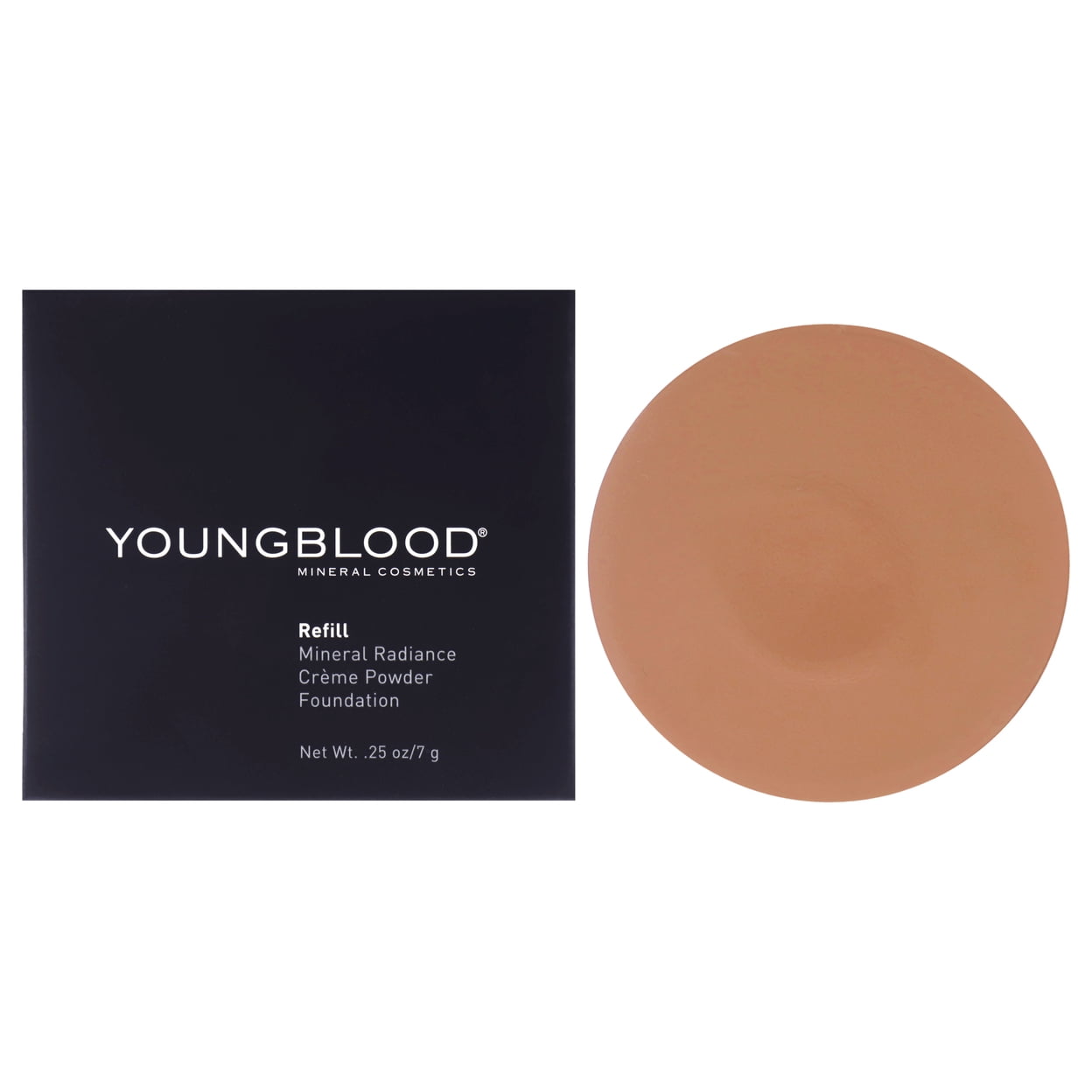 Youngblood Mineral Radiance Creme Powder Foundation - Toffee, 0.25 oz Foundation (Refill)