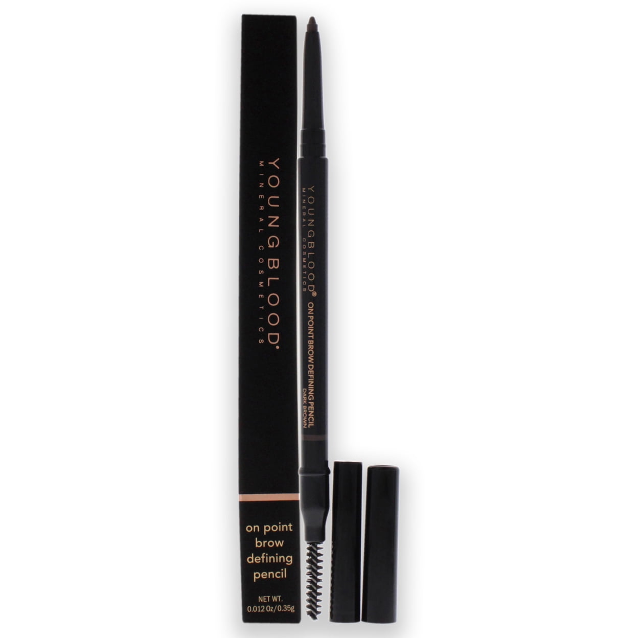Youngblood On Point Brow Defining Pencil - Dark Brown, 0.012 oz Eyebrow Pencil