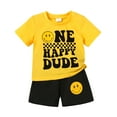 thumbnail image 1 of Younger Tree Baby Boy Summer Clothes Short Sleeve Smile Short Sets 1st Birthday Gifts for Boy for 6-12 Months, 1 of 7