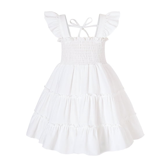 Younger Tree Baby Girl Dress Kid Summer Clothes Sleeveless Flower Beach Boho Princess Sundress for 2-3T