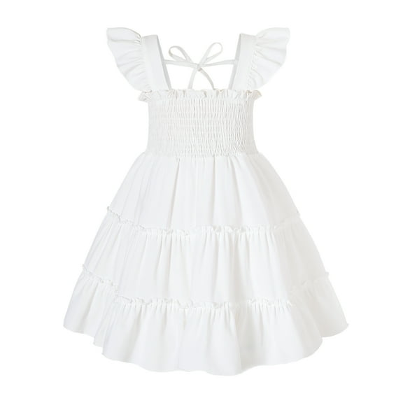 Younger Tree Baby Girl Dress Kid Summer Clothes Sleeveless Flower Beach Boho Princess Sundress for 2-3T