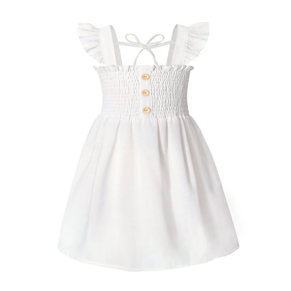 Younger Tree Baby Girl Dress Kid Summer Sleeveless Denim Beach Casual A-line Sundress for 2-3T