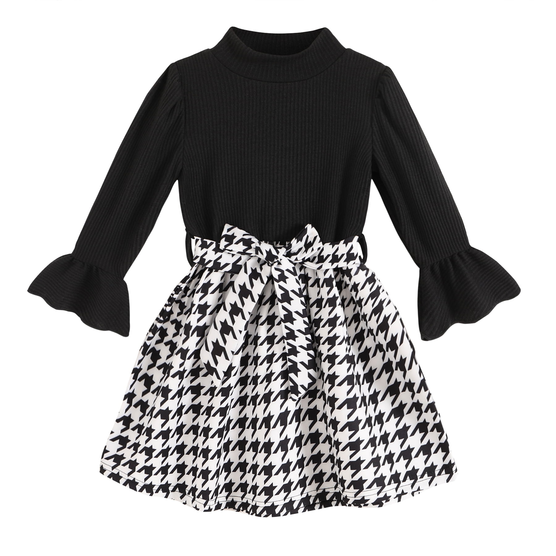 Younger Tree Baby Girl Fall Winter Dress Long Sleeve Turtleneck Vintage ...