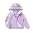thumbnail image 1 of Younger Tree Baby Girl Hoodie Clothes Fall Winter Long Sleeve Zip Fleece Jacket Coat with Pocket for 2-3T, 1 of 7