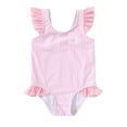 thumbnail image 1 of Younger Tree Sleeveless Beach Bikini One-Piece Swimsuit (Girl’s, Sizes 6-12 Months), 1 of 7