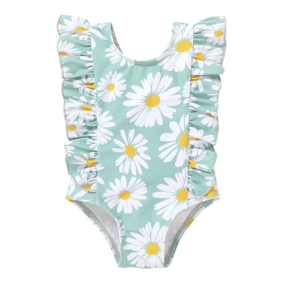 Younger Tree Baby Girl One Piece Swimsuit Toddler Sleeveless Beach Bikini Bathing Suit Swimwear for 18-24 Months