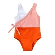 Younger Tree Baby Girl One-Piece Swimsuits Kid Summer Beach Sleeveless Bathing Suit,Size 12-18 Months