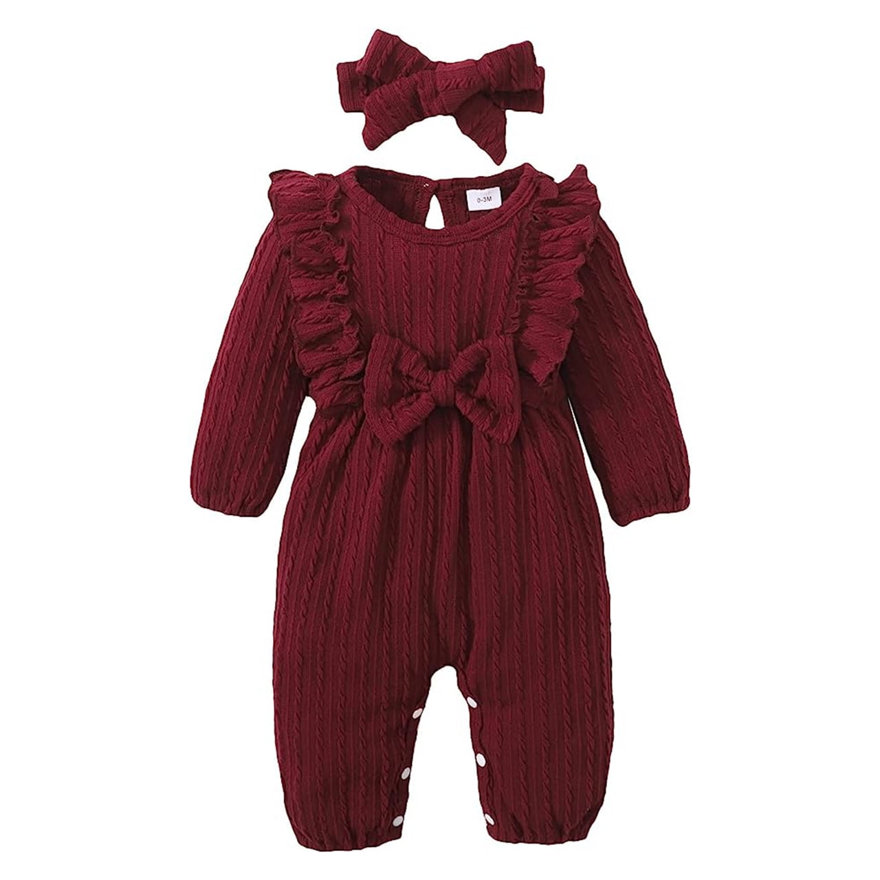 Younger Tree Baby Girl Romper, Fall Winter Clothes, Ruffle Sweater ...