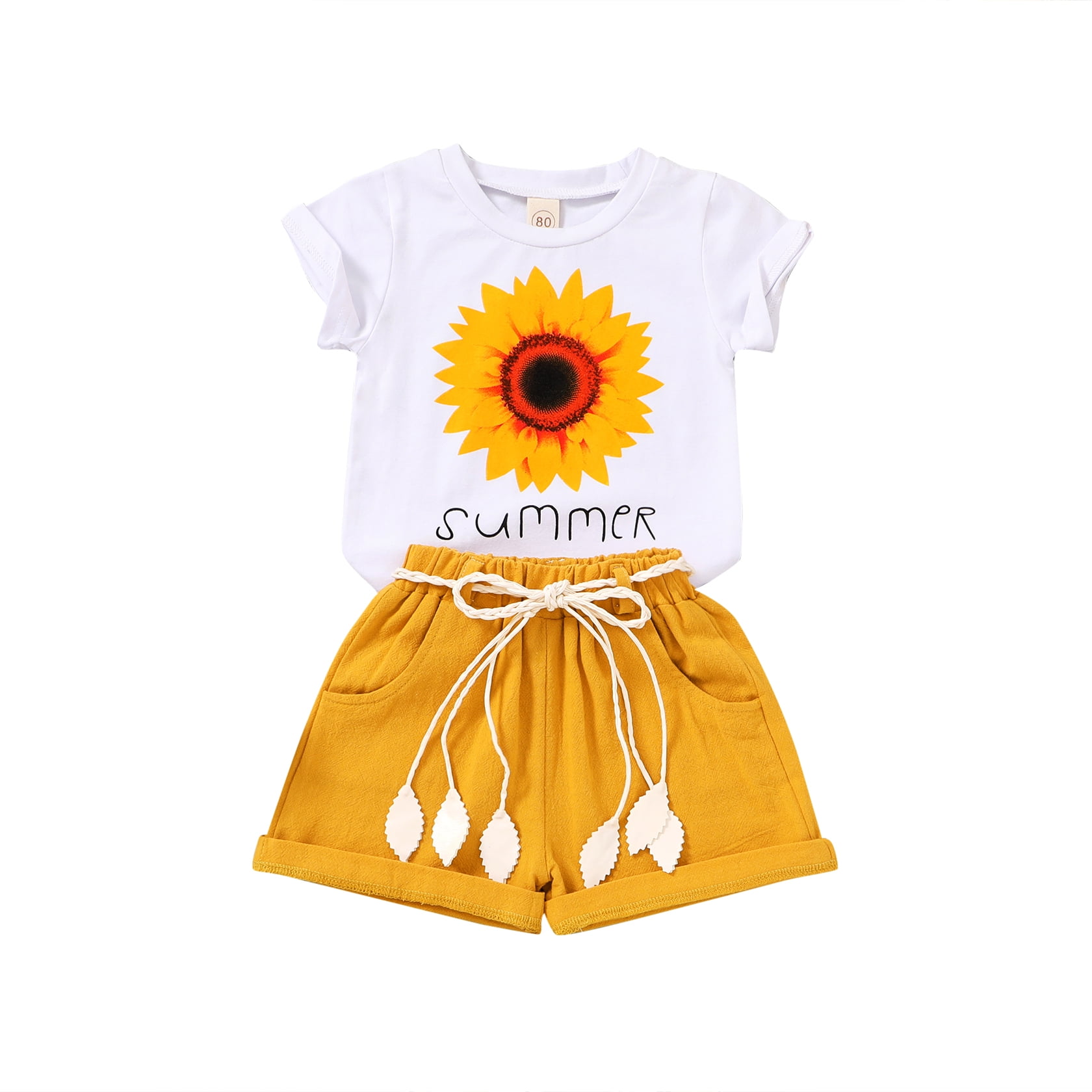 Younger Tree Cute Toddler Kids Summer Clothes Set: