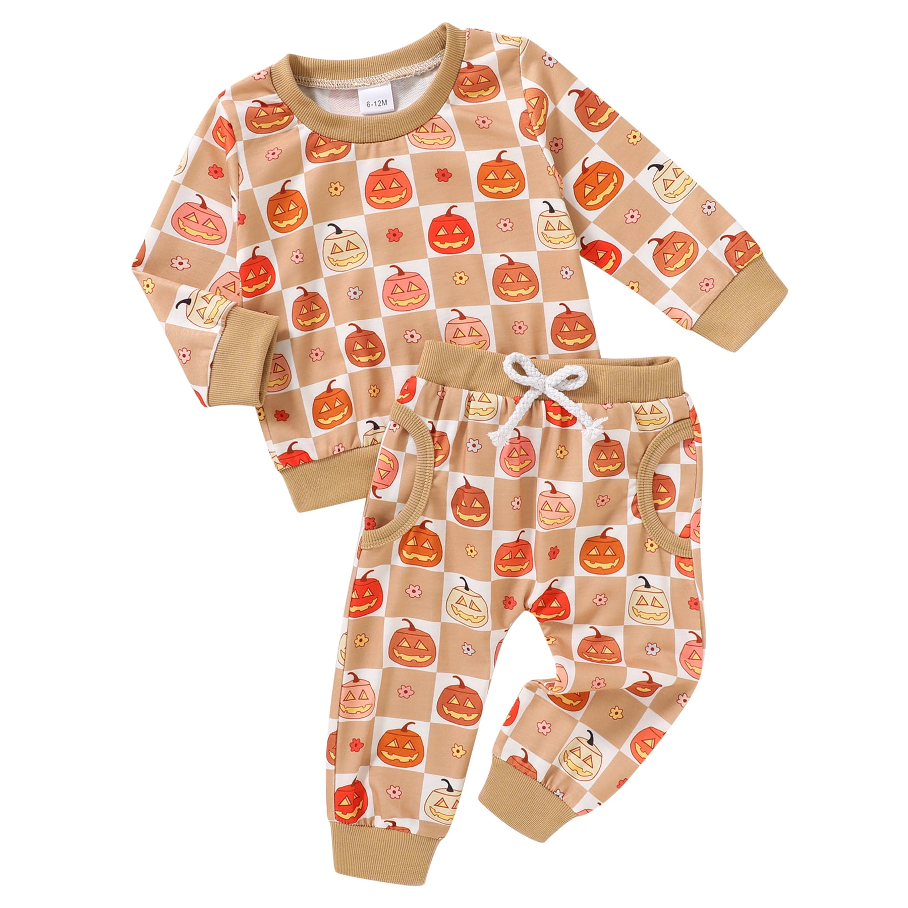 Conjunto De Sudadera Y Pantalón Con Estampado De Letras Para Bebés – Chándal De Algodón Para Niño O Niña, Ideal Para Halloween Y Uso Diario, Talla 2T