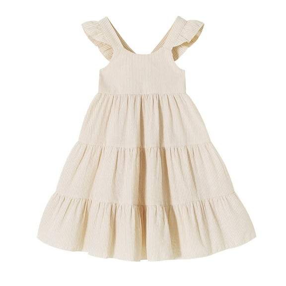 Younger Tree Baby Toddler Girls Dress Kid Summer Sleeveless Princess Flower Beach Butterfly Sundress for 18-24 Months