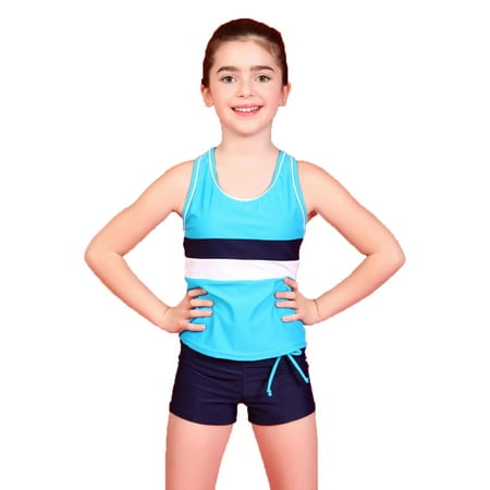 Younger Tree Girl Tankini Bathing Suits Kid Summer Sleeveless Vest Top Shorts Two-Piece Swimsuit Beach Swimwear for 4-6T