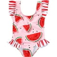 thumbnail image 1 of Younger Tree Infant Baby Girl One Piece Swimsuit Toddler Sleeveless Beach Bikini Bathing Swimwear for 12-18 Months, 1 of 8