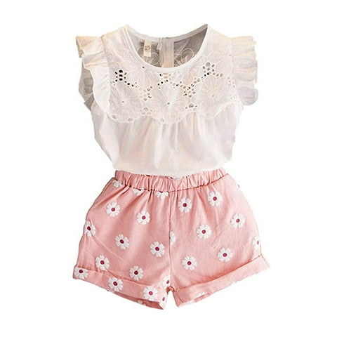 Younger Tree Summer T-Shirt and Shorts Outfit Set (2T)