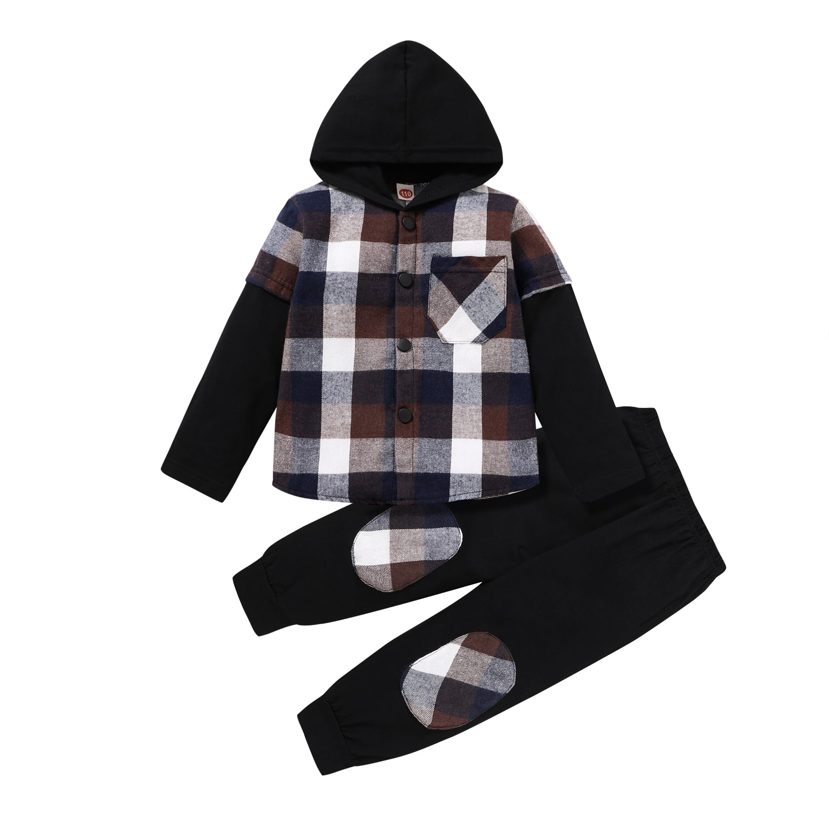 Baby Boy Winter Fleece Dress With Hoodie
