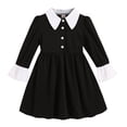 thumbnail image 1 of Younger Tree Toddler Baby Girl Black Dress Kid Halloween Sister Matching Outfits TuTu Dress for 3 Months-7T, 1 of 8