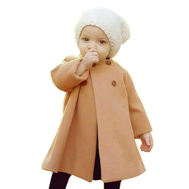 Younger Tree Toddler Baby Girl Coats Kid Winter Long Sleeve Cloak