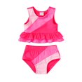 thumbnail image 1 of Younger Tree Toddler Baby Girls Summer Swimsuit Cute Sleeveless Swimwear Two-Piece Suit Beach Bikini for 2-3T, 1 of 7