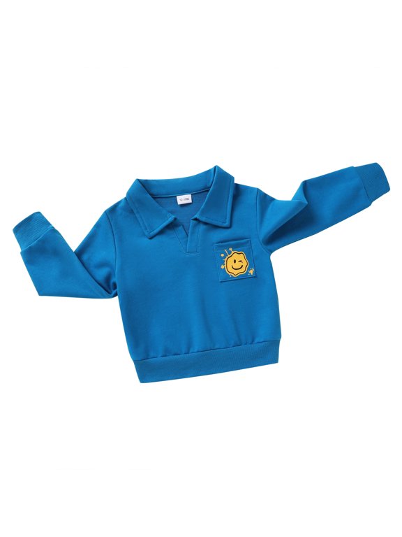 Toddler Baby Sweatshirt Girl Boy Winter Long Sleeve Pullover Blouse Shirt Clothes for 4-5T