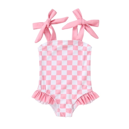 Younger Tree Toddler Girl Swimsuit Baby One-Piece Swimwear Baby Girl Bathing Suits for 3-4T
