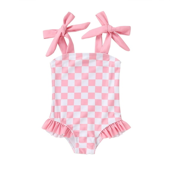 Younger Tree Toddler Girl Swimsuit Baby One-Piece Swimwear Baby Girl Bathing Suits for 6-7T