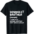 thumbnail image 1 of Youngest Brother Definition Funny Womens T-Shirt Black 2XL, 1 of 5