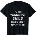 thumbnail image 1 of Youngest Child Shirt Rules Dont Apply To Me Funny Siblings T-Shirt, 1 of 3