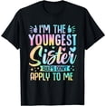thumbnail image 1 of Youngest Sister Rules Don't Apply To Me Funny Matching T-Shirt, 1 of 4