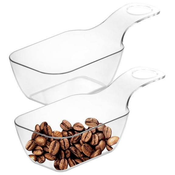 Youngever 12 Pack Plastic Kitchen Scoops, Clear Coffee Scoops for Coffee, Tea, Sugar, Protein Powder YE395.123
