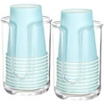thumbnail image 1 of Youngever 2 Pack Plastic Disposable Paper Cup Dispenser, Plastic Dispenser Cup Holder (Clear), 1 of 4