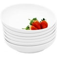 thumbnail image 1 of Youngever 22 Ounce White Porcelain Deep Plates, Dinner Plates, Ceramic Pasta Plates, 7.5 Inch Diameter, Entree Bowls, Microwave Safe, Dishwasher Safe, Set of 6, 1 of 6