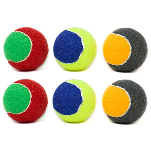 Youngever 6 Pack Durable Dog Squeaky Balls, Dog Toys, Puppy Toys for Small Medium and Large Dogs