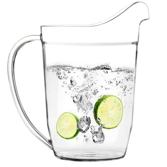 Youngever 75 Ounce Plastic Pitcher, Large Clear Water Jug YE395.475