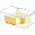 thumbnail image 1 of Youngever Plastic Butter Keeper, Reusable Clear Butter Dish, Butter Container with Lid, 1 of 4